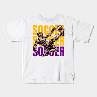 Robot Soccer Player Kids T-Shirt